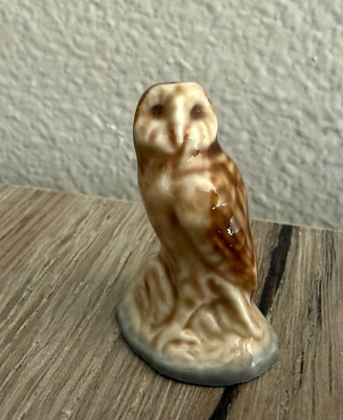 WADE BARN OWL, WHIMSIES SET 8, 1977 Blue Brown