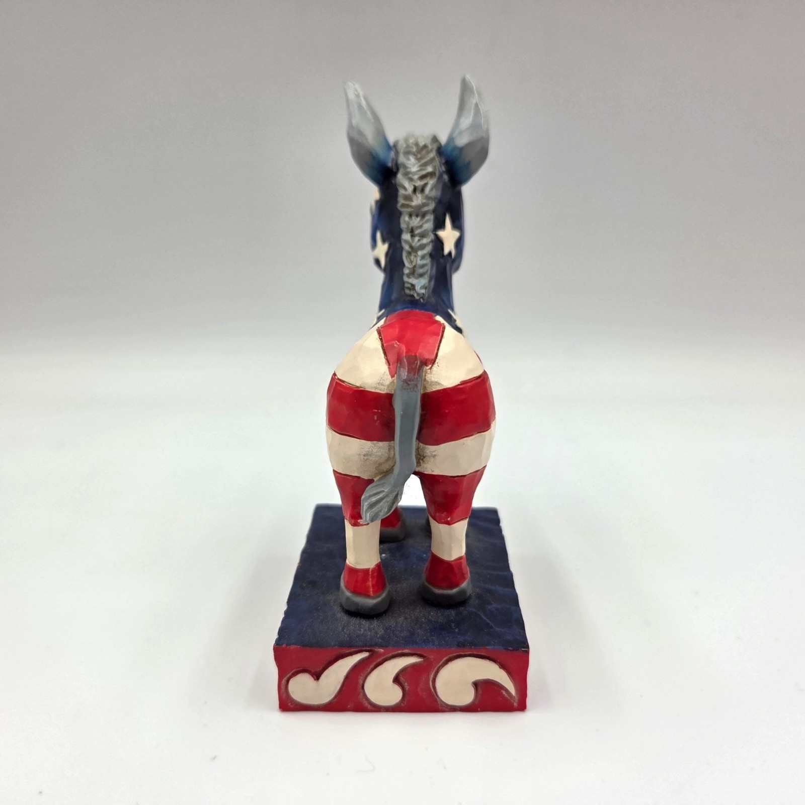 Jim Shore Patriotic Pride Democratic Donkey USA Politcal America Figure