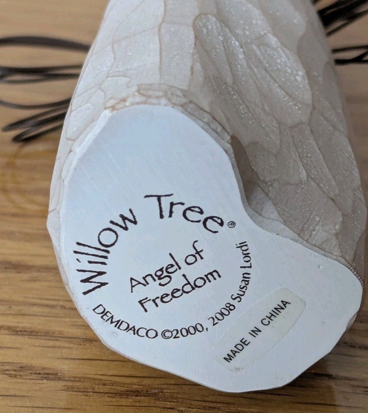 2008 Willow Tree Angel Of Freedom Wire Butterfly 5″ Figurine #26219 Susan Lordi