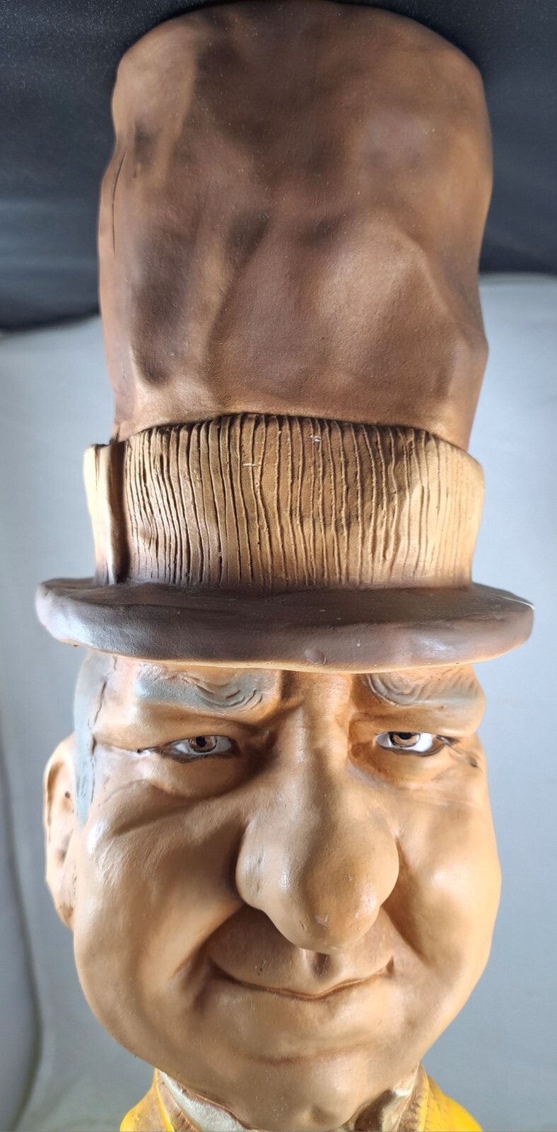 Vintage WC Fields Chalkware Statue, 17″, Great Airbrush on this one!