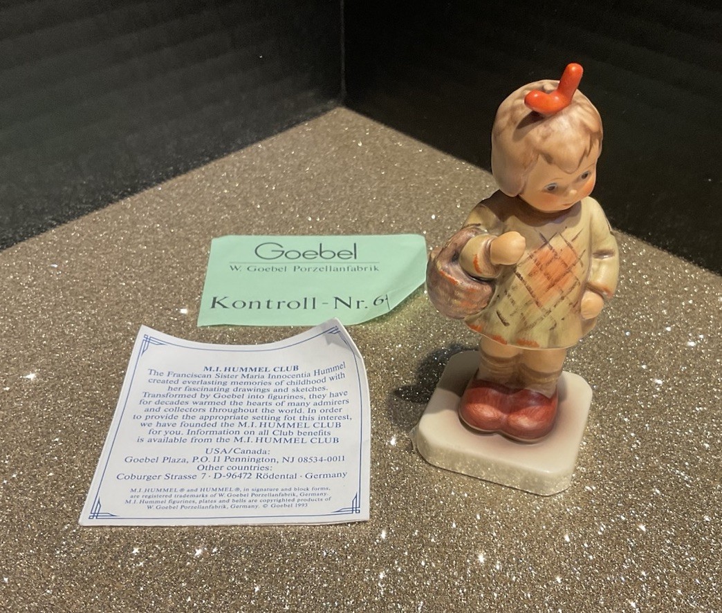 Hummel Figurine I Bought You A Gift #479 Excellent Shape