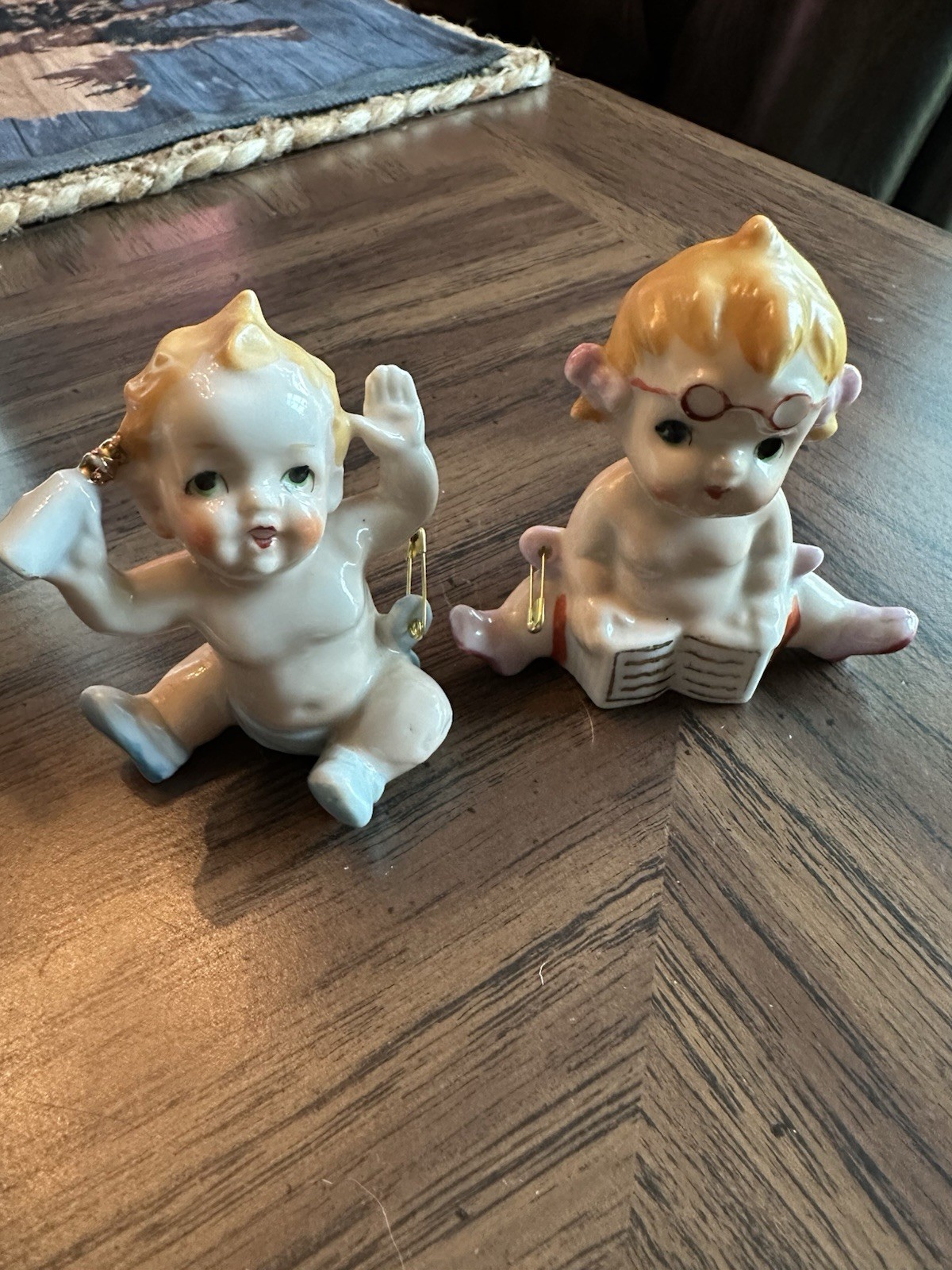 Vintage Porcelain Ceramic Figurines Made In Japan In 1940s