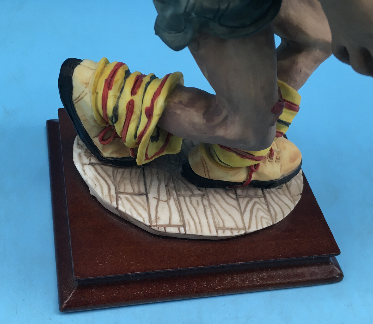 Vintage 1970’s Clown with Basketball Figure On Wood Base