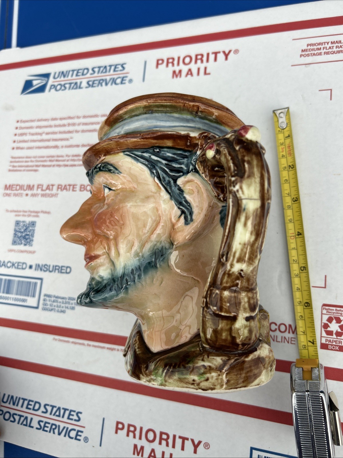 Royal Doulton Error? Johnny Appleseed Toby Mug Jug Large 6 1/2” No Doulton Stamp