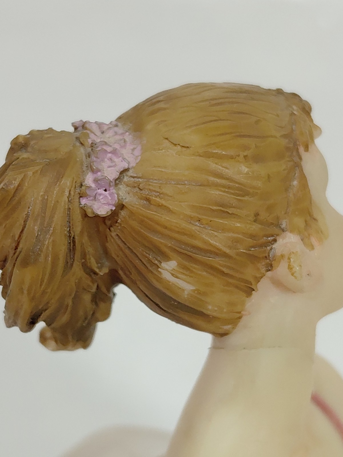 Lot-3 Poly Resin Seated Ballerina Dancer Girls w Beautiful Tutu- 4” X 3.5 *Read*