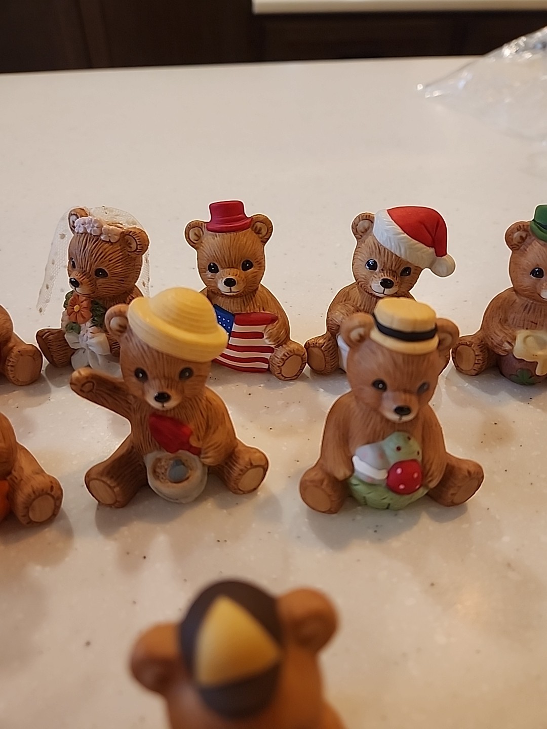 Set Of 12 Homco Caladar Bears. 1413.