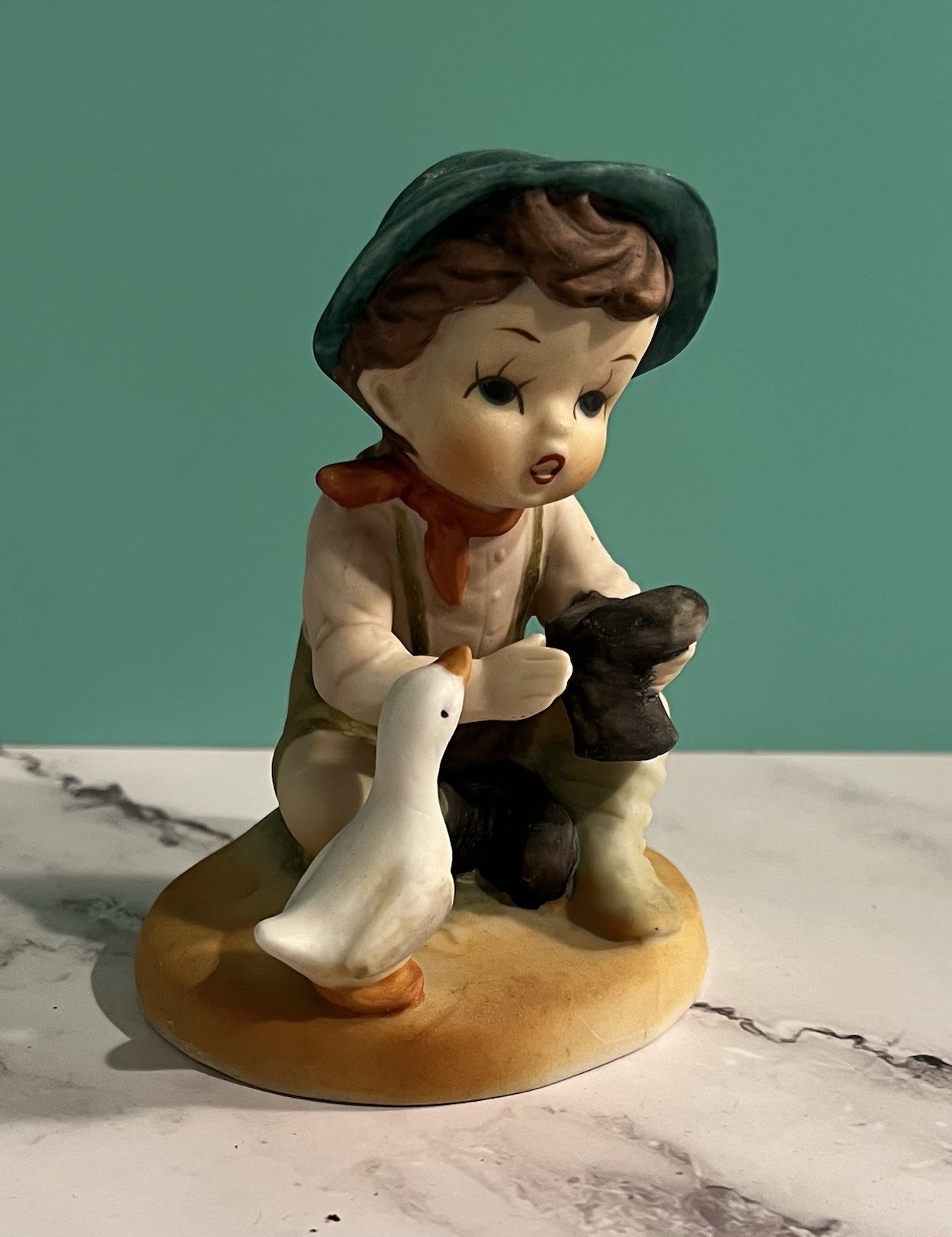 vintage Erich Stauffer “Life on the Farm” ceramic figurine