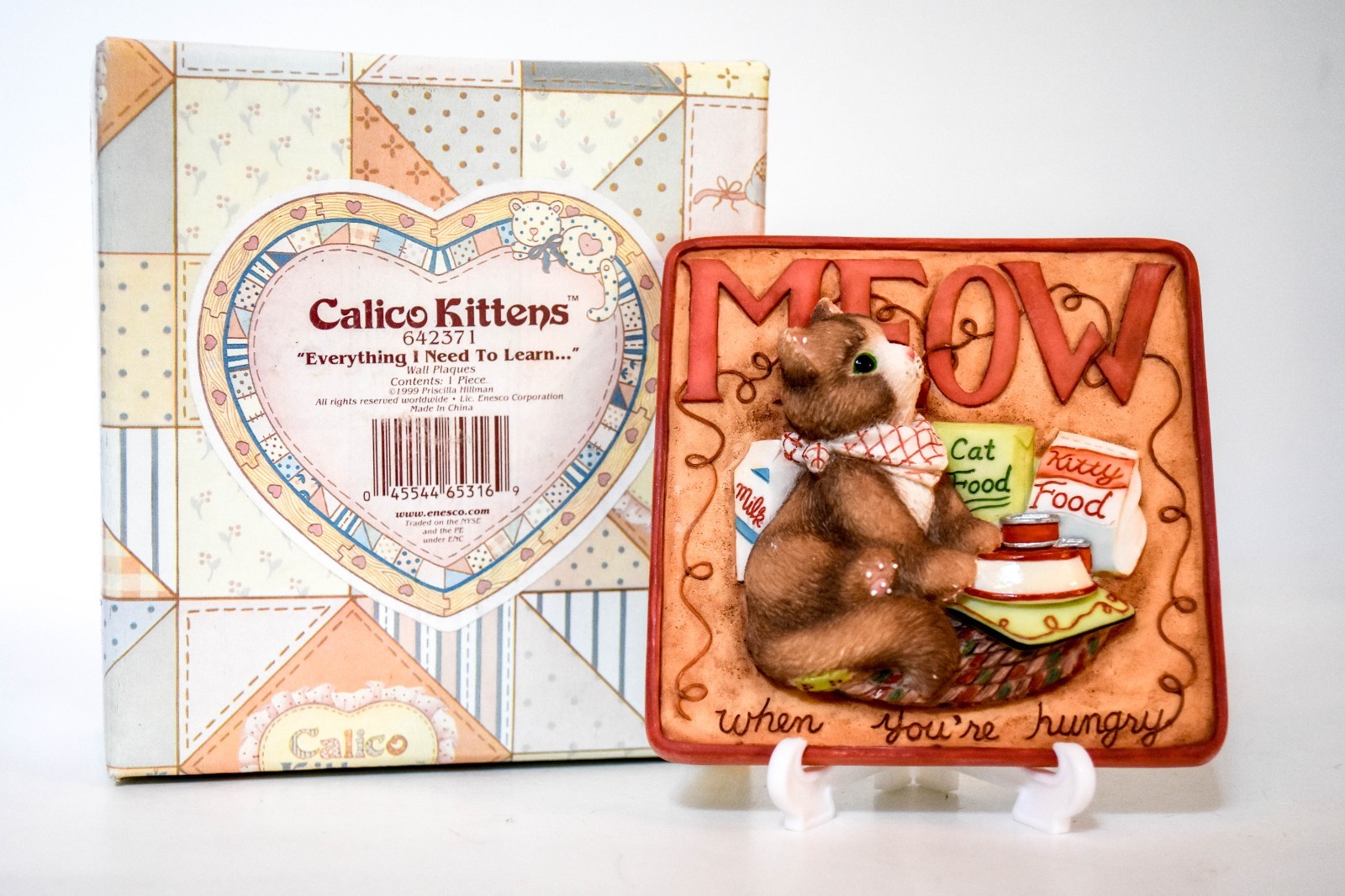 Meow When You’re Hungry 642371 1 of 3 Plaques Calico Kittens Everything I Need