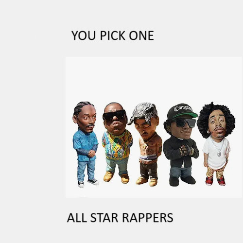 1pc Rapper DJ All Star Figurine