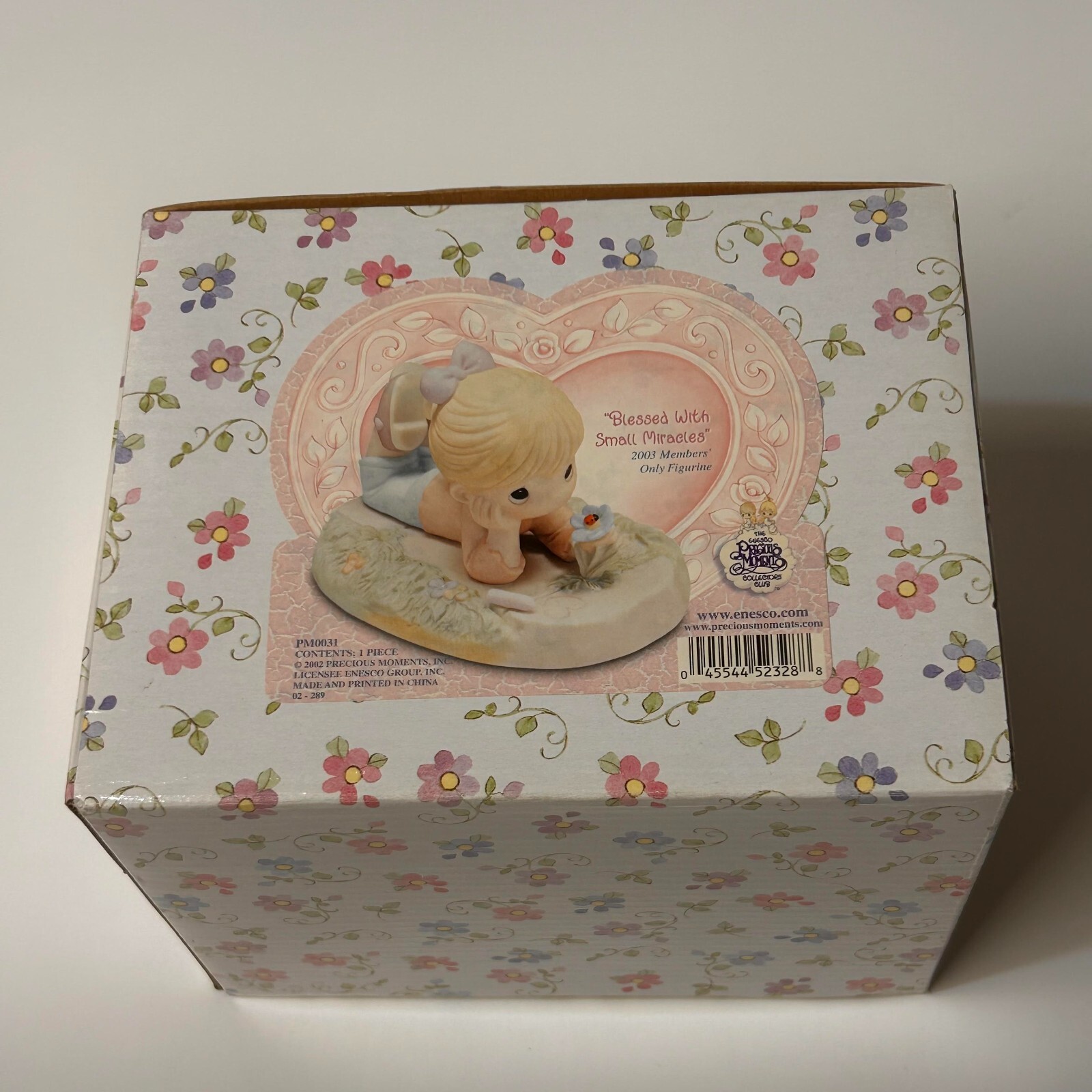 PRECIOUS MOMENTS “BLESSED WITH SMALL MIRACLES” 2003 MEMBERS ONLY FIGURINE PM0031