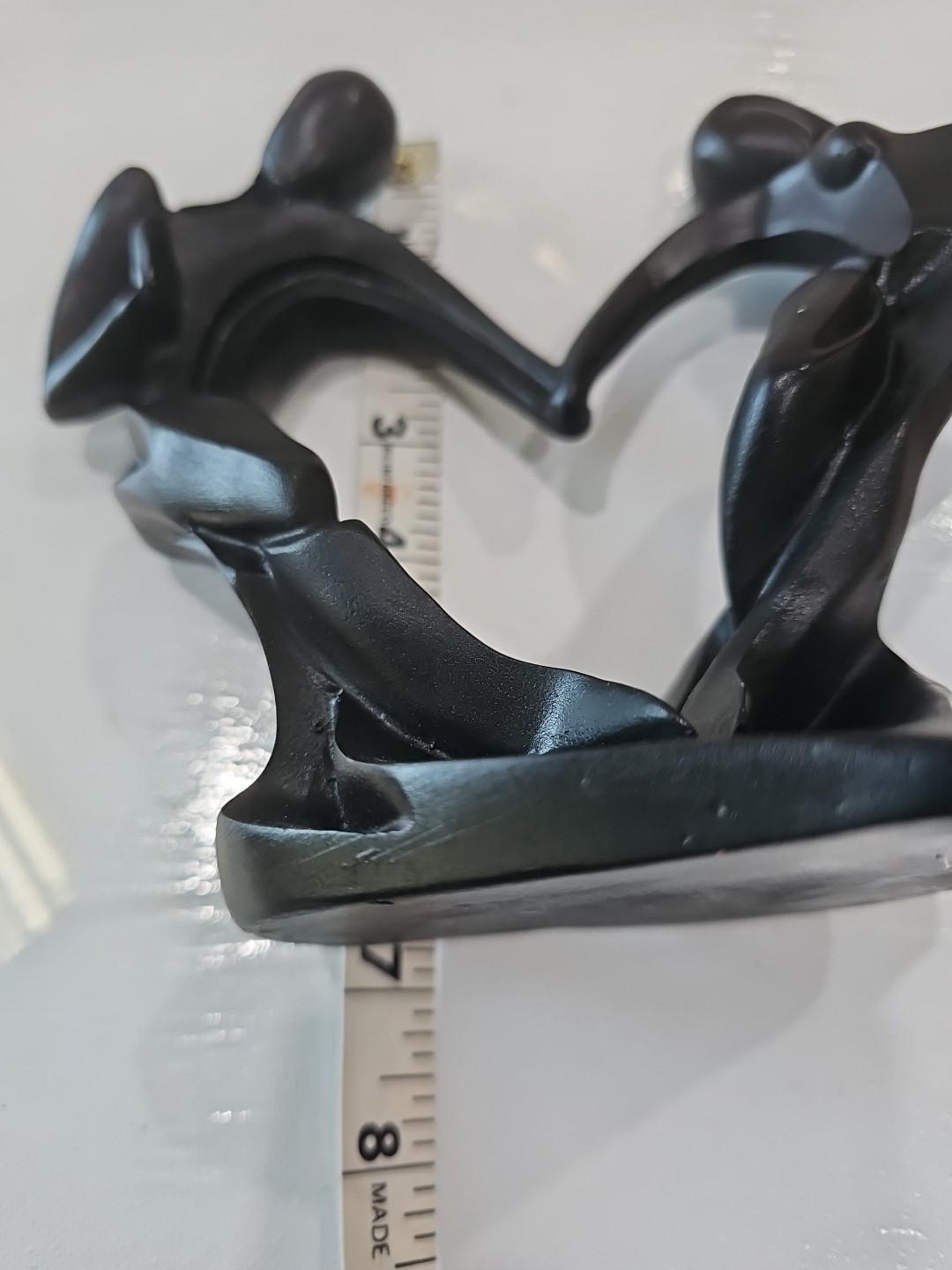 Couple Celebrates Love With Dance – 7”x7.5”x4” Black Heart Shape