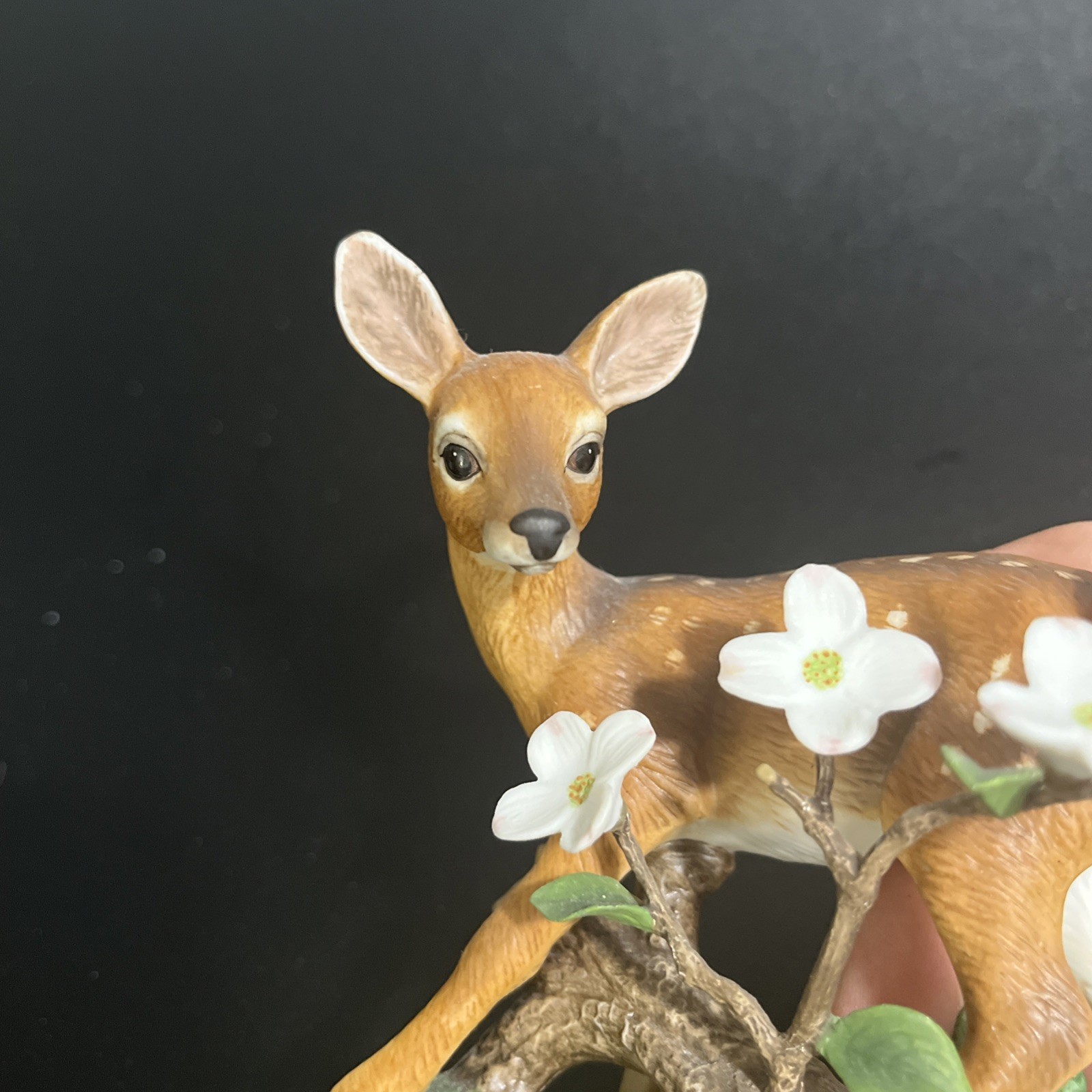 Lenox Figurine Woodland Animals White Tailed Deer Figurine Afternoon Splendor