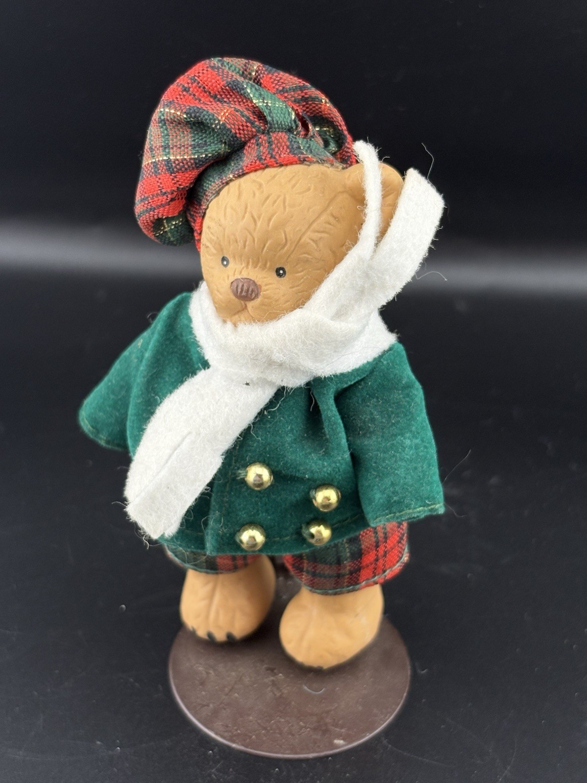 VTG ANCO O’Bear Family Porcelain Teddy Bear Special Collector Ed Caroler