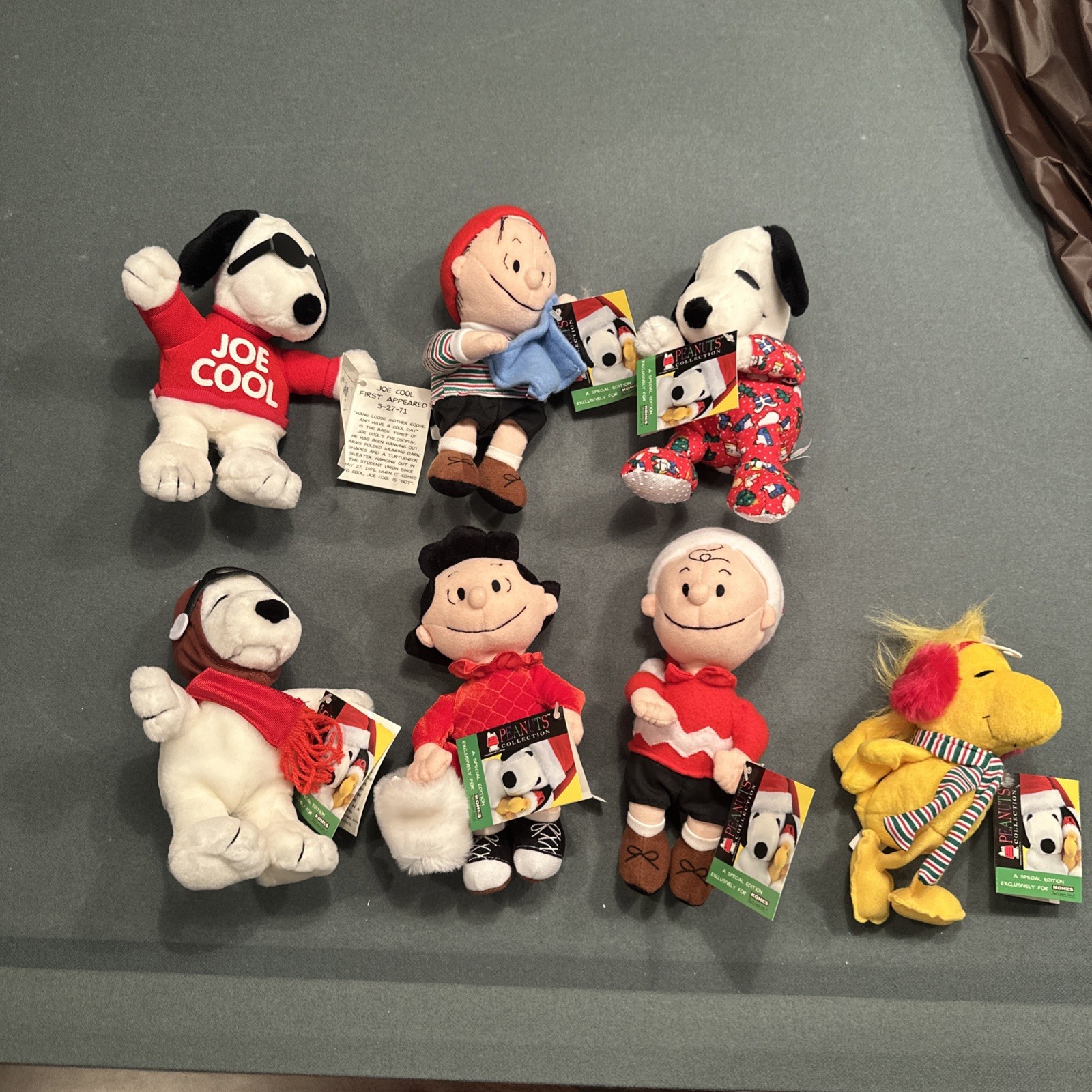 Peanuts; Christmas Lot of 7 Special Edition For Kohl’s APPR. 8″ NEW