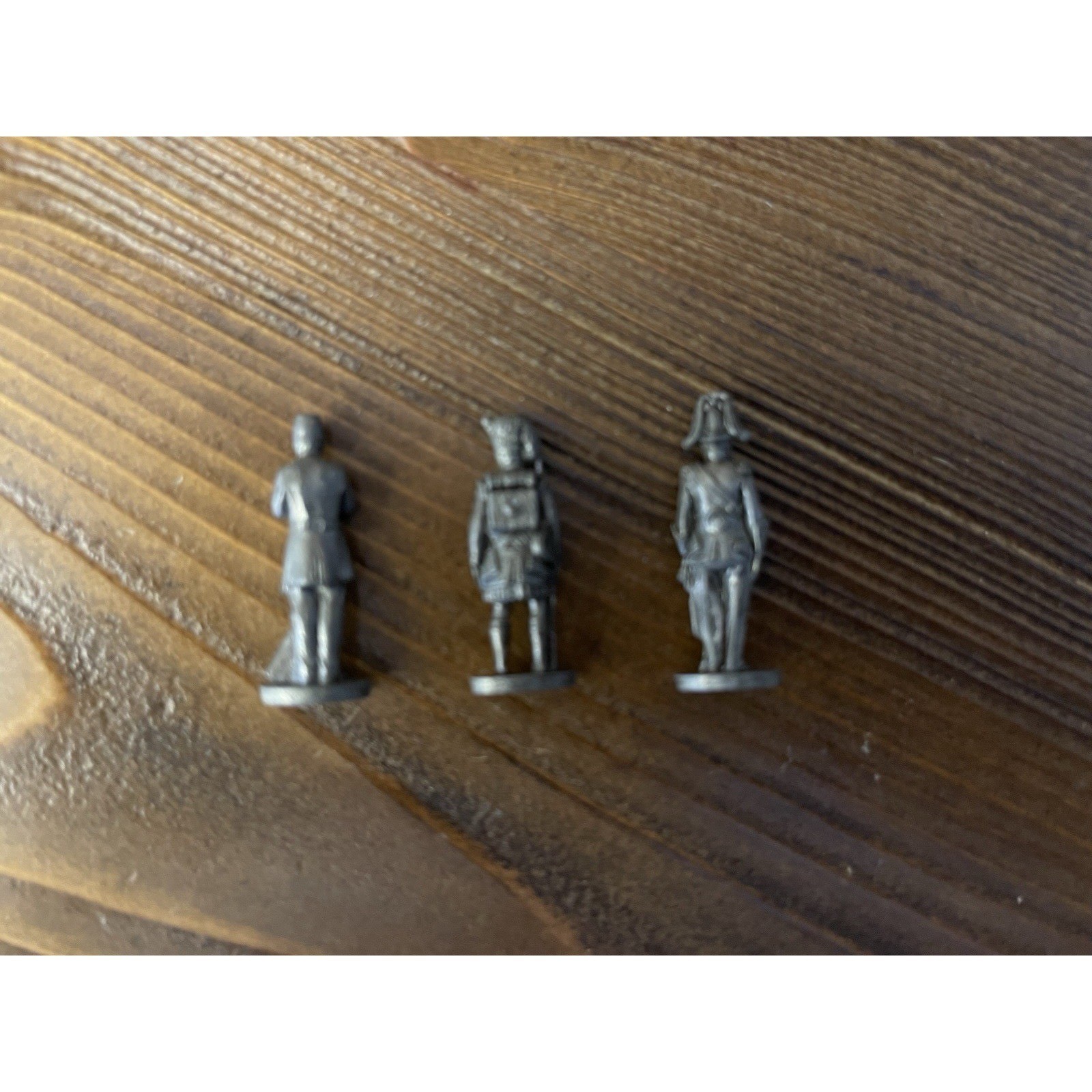 Vintage Cast Metal Miniature Historical Figurines Approx 1.5″ Tall – Lot of 3