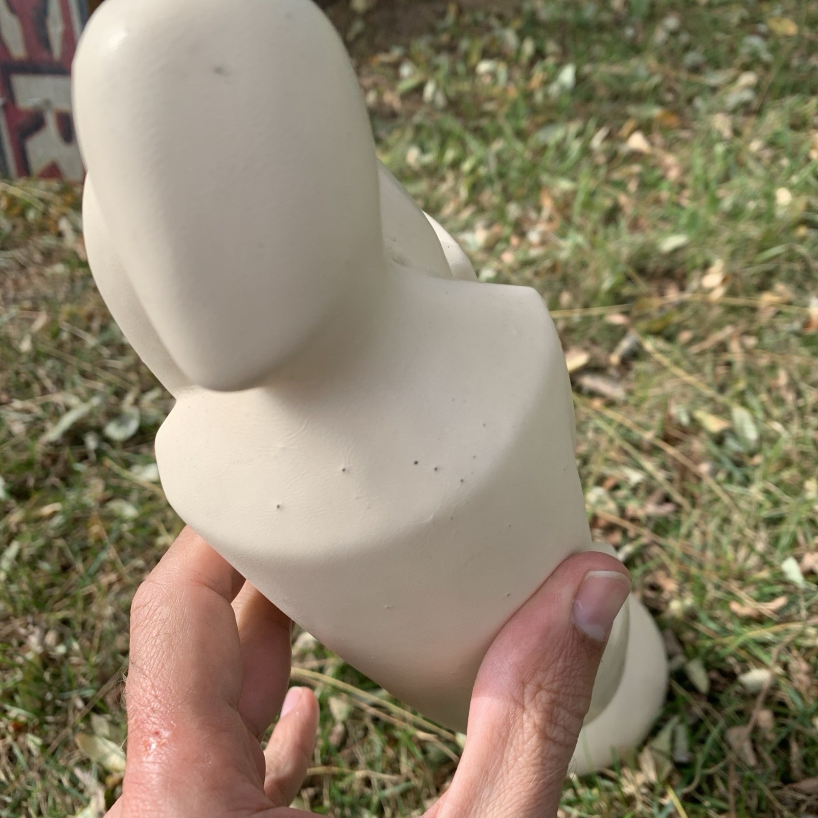 Royal Haeger 1990 Abstract Couple Sculpture 6034 Cream 20″ Modernist Art