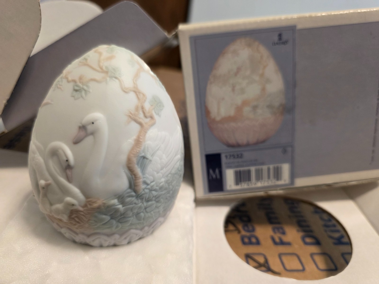 Lladro Collectible Egg Swans 1994 Limited Edition Retired 17532 w/Original Box