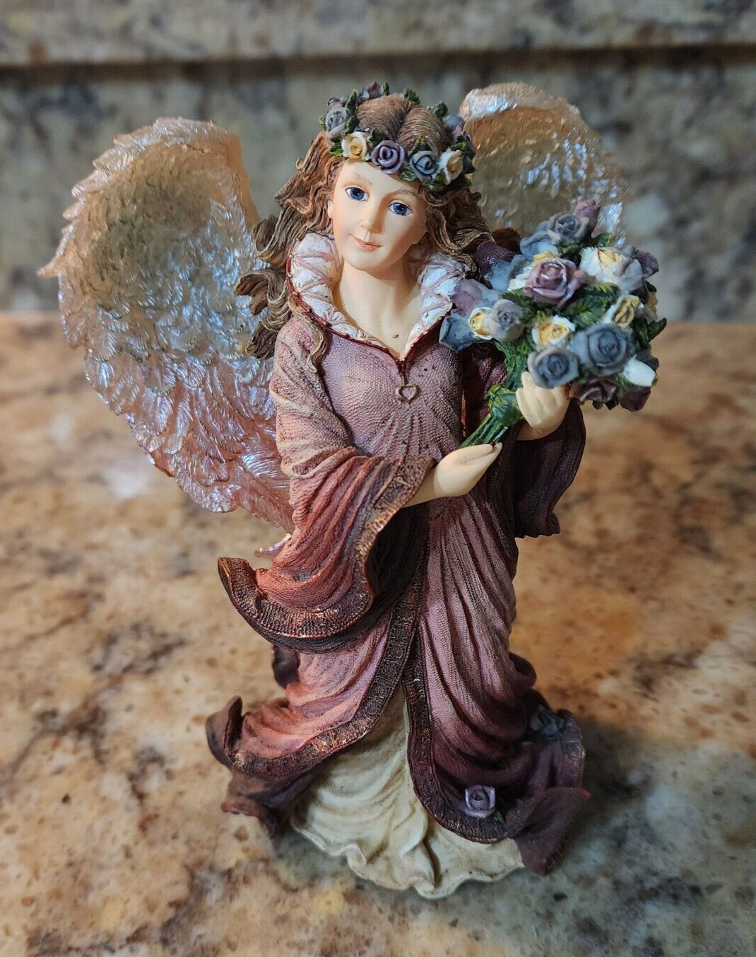 Boyds Bear Charming Angels Viviana Guaridan Of Love Figurine 28217V