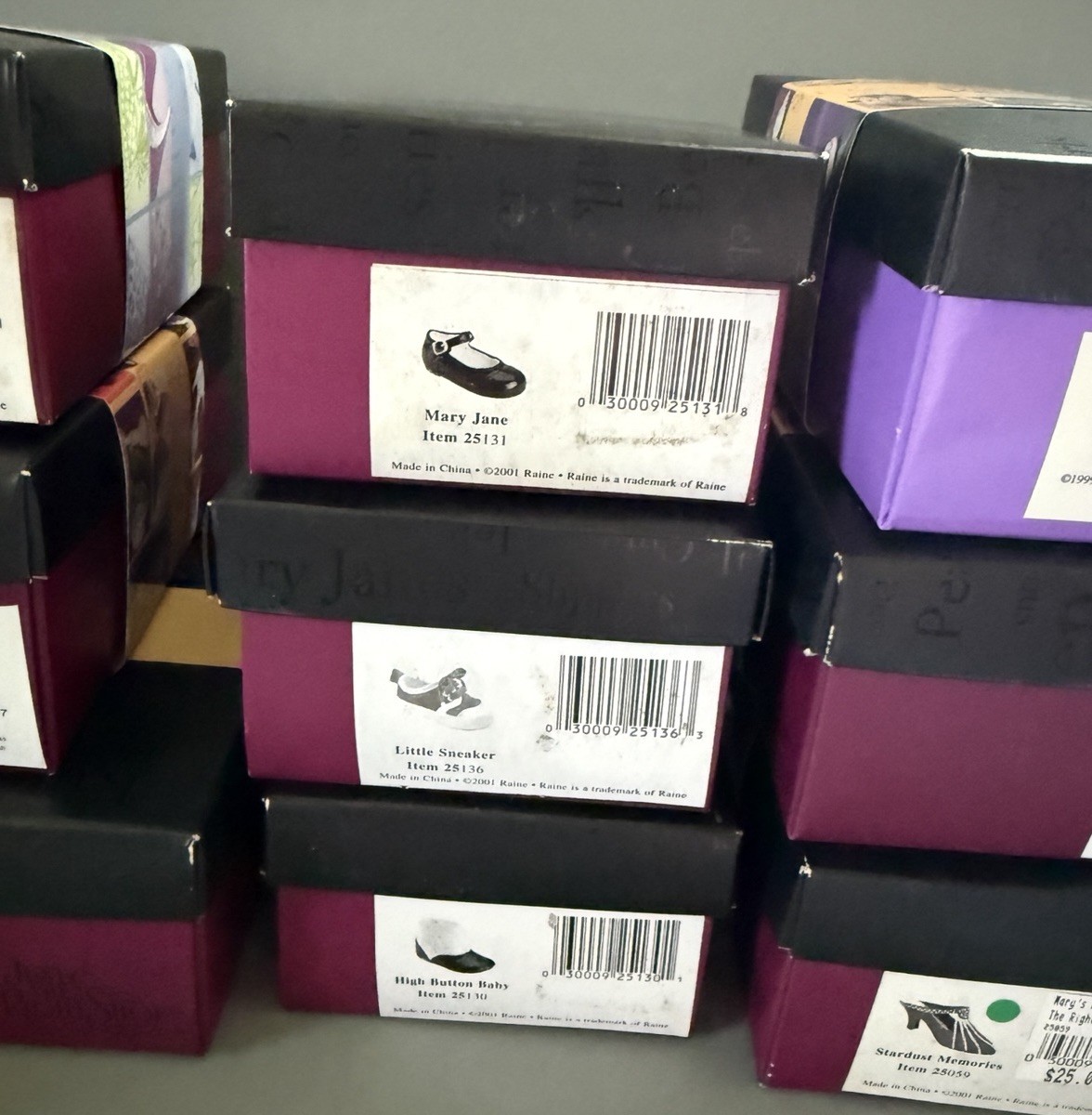 Lot 11 Just The Right Shoe By Raine 1999 2000 2001 2002 Decor Original Boxes COA