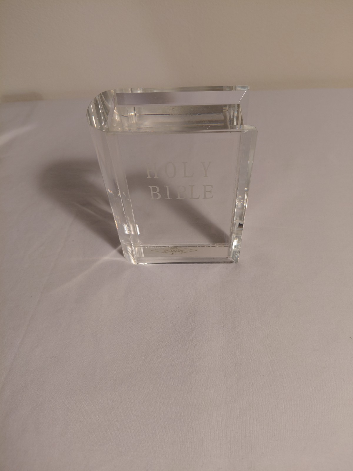 Shannon Crystal Holy Bible Figure Sculpture Designs of Ireland Hand Made