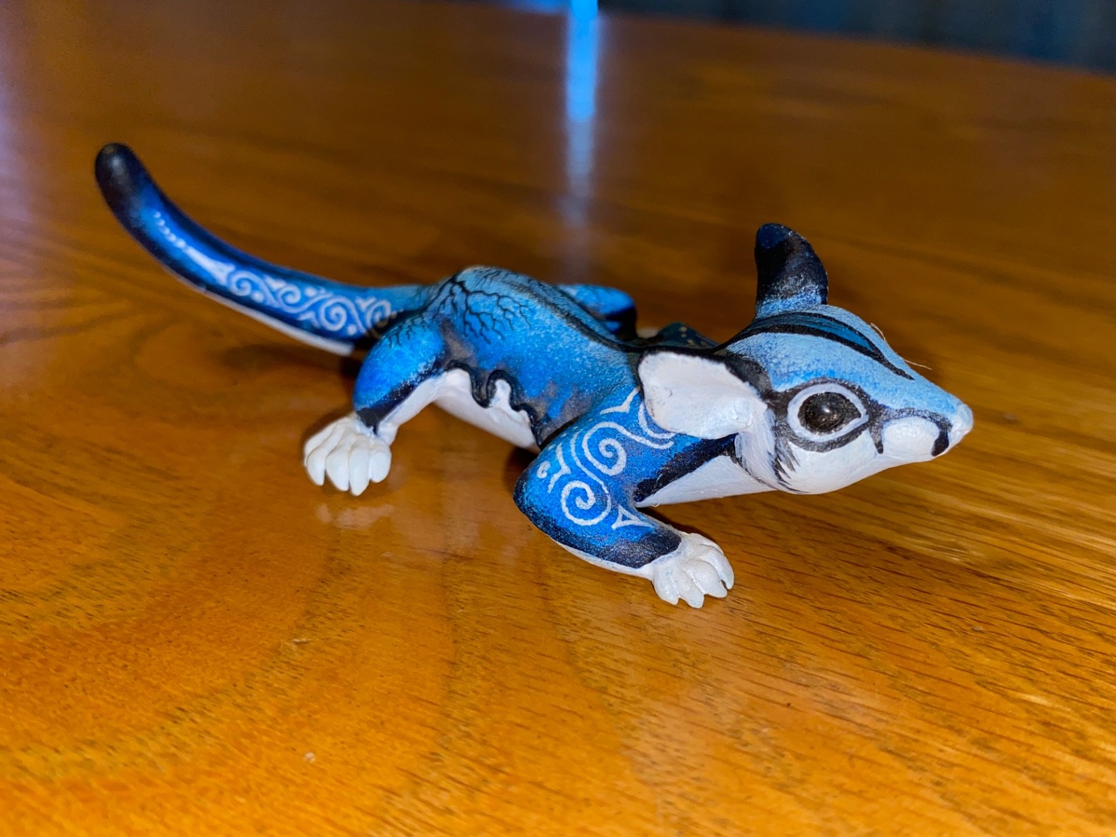 Demiurgus Dreams Hand Sculpted Moonlight Flying Squirrel Figurine