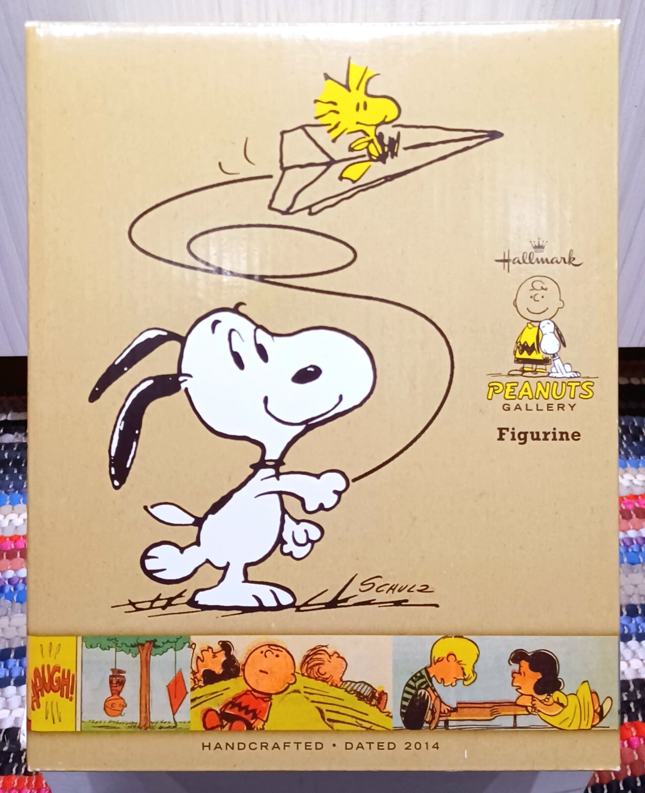 SNOOPY HALLMARK Figurine LIFES A TRIP ENJOY RIDE Charlie Brown WOODSTOCK Peanuts