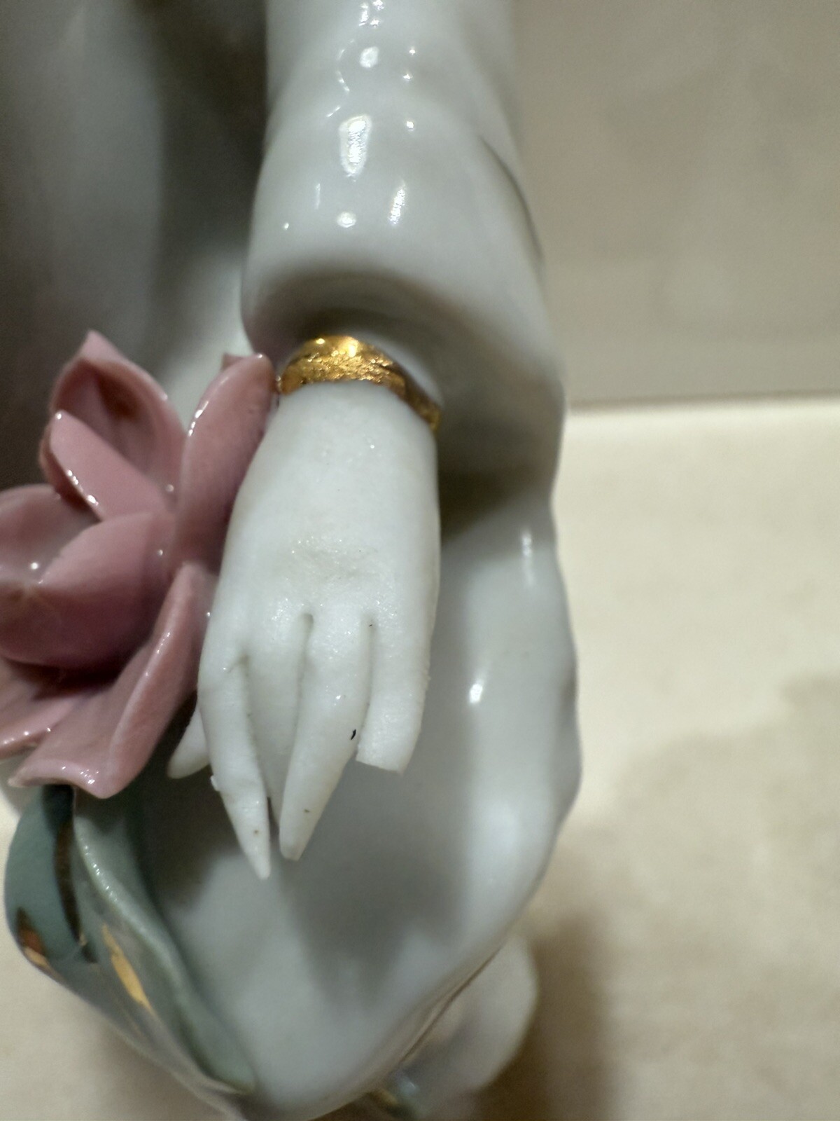 Beautiful (set of 3) Porcelain Geisha TRIO Hand Painted