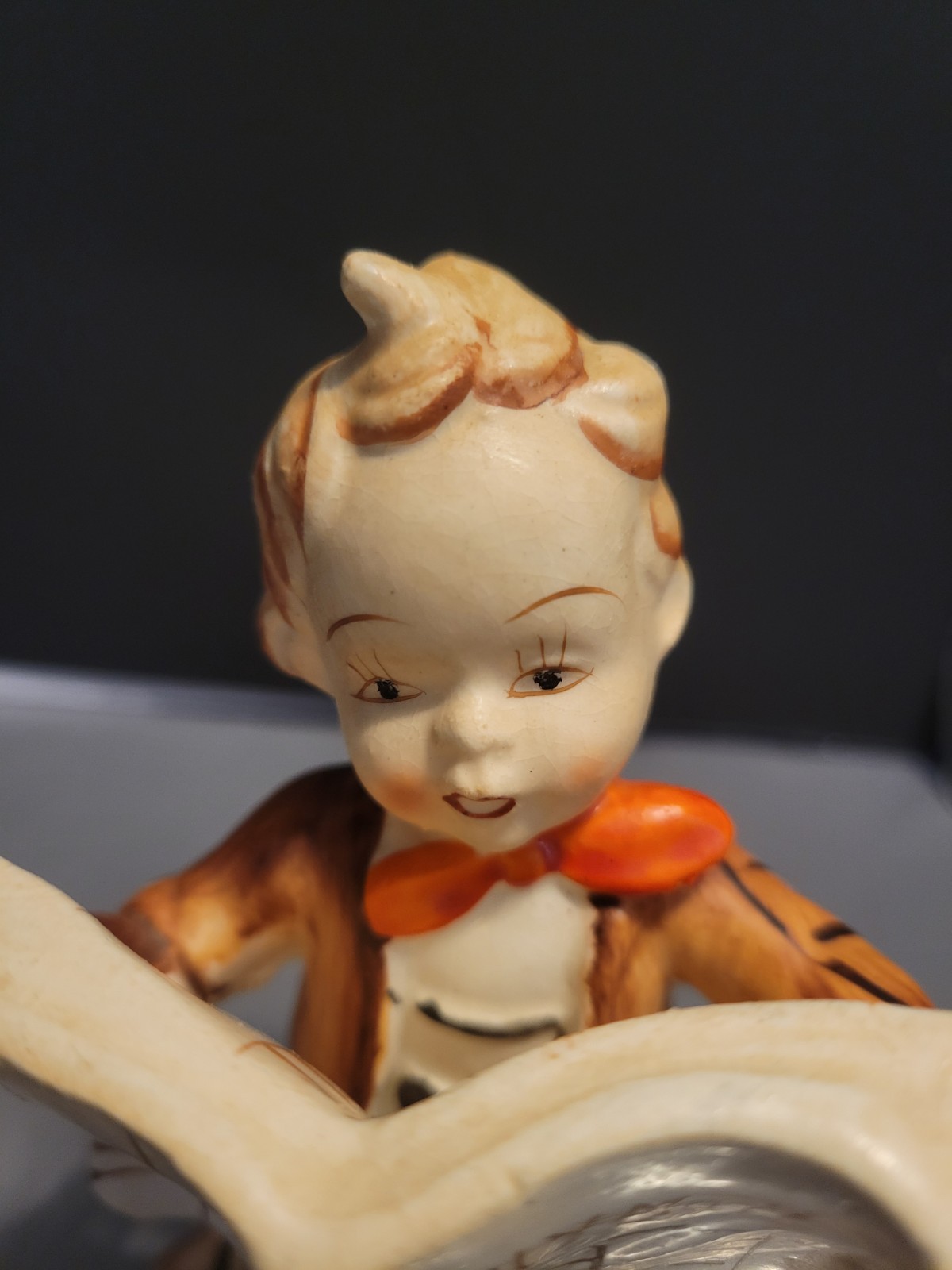 Vintage Lefton American Children News Porcelain Figurine Daily Mail Mcm