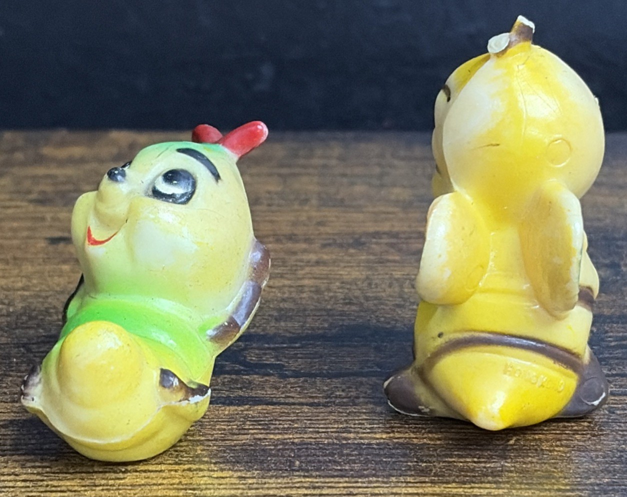 Josef Originals Caterpillar Insect Bug & Bumble Bee Set of 2 Figurines