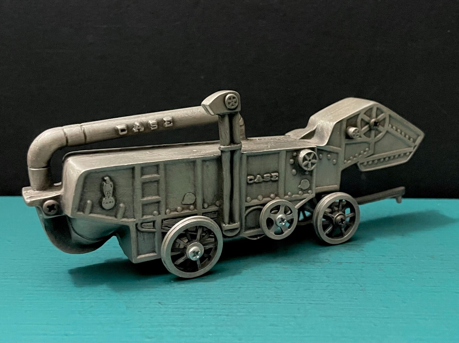 Spec Cast Pewter Case Thresher 150th Anniv. Farm Tool Equipment Model Figurine