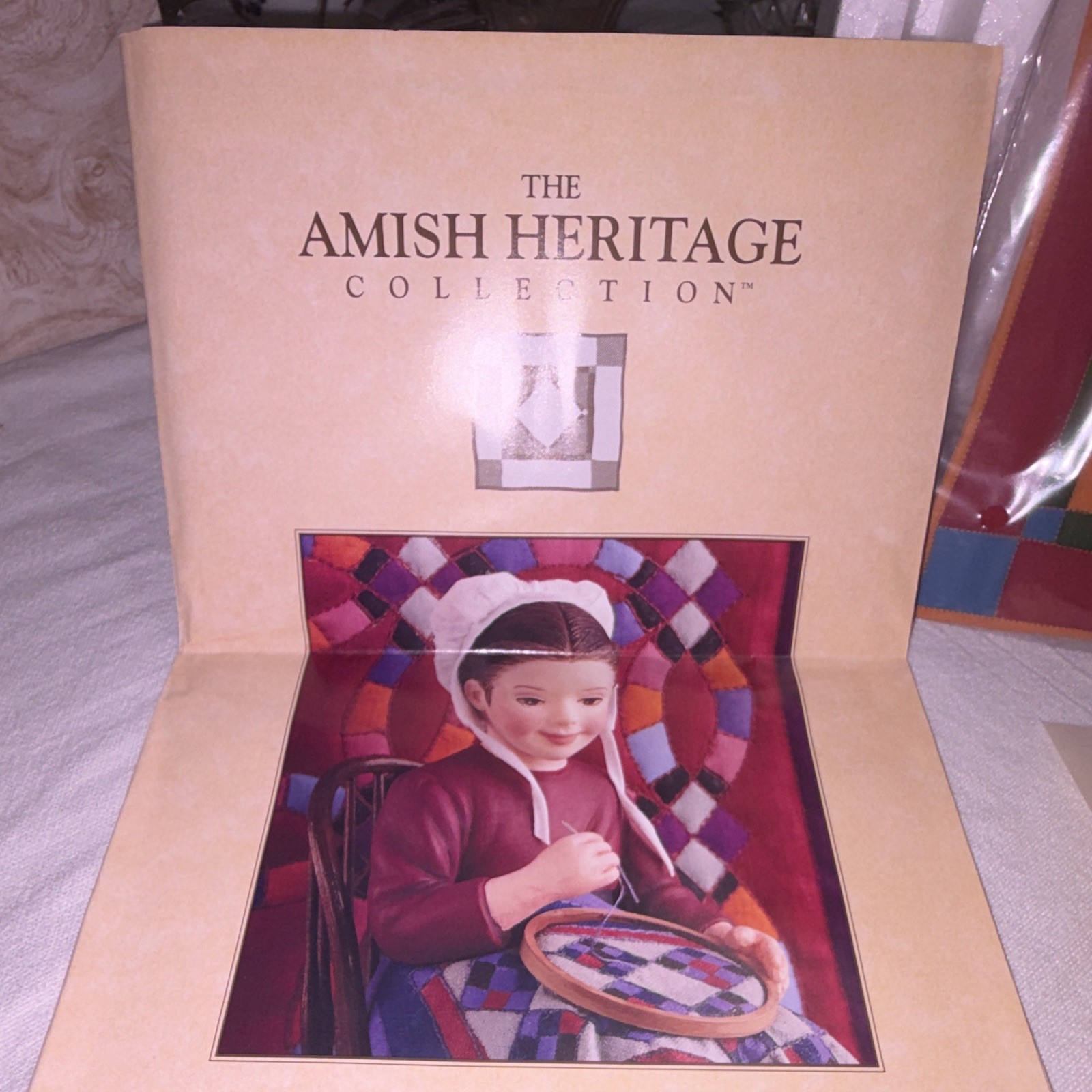 Willitts Designs Amish Heritage Eli & Benjamin Quilt Figurine LE Signed Box 1993