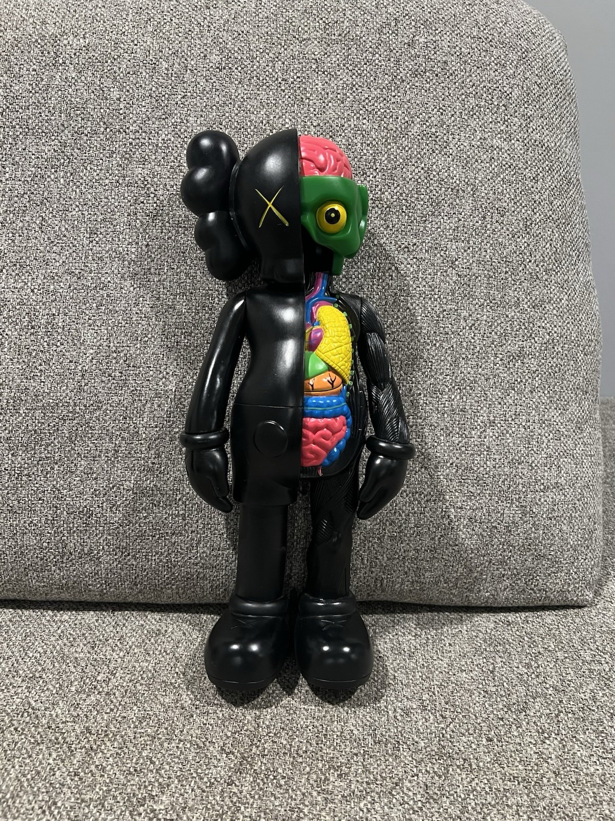 KAWS Companion Dissected Black Large 14” Medicom Vinyl Figurine 2006 Authentic