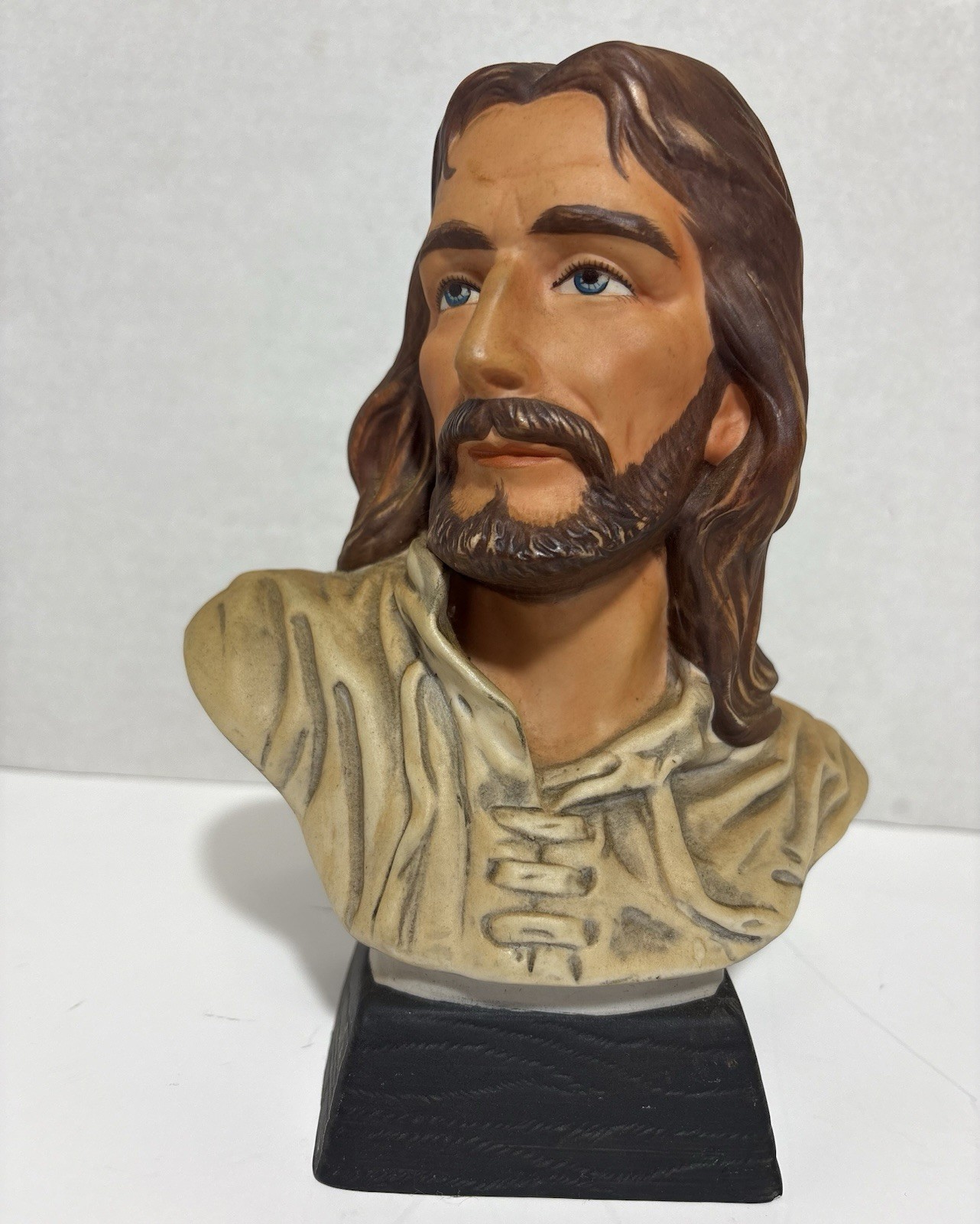 Home Interiors Homco Masterpiece Figurine 1983 Easter Jesus Bust Religious 8″