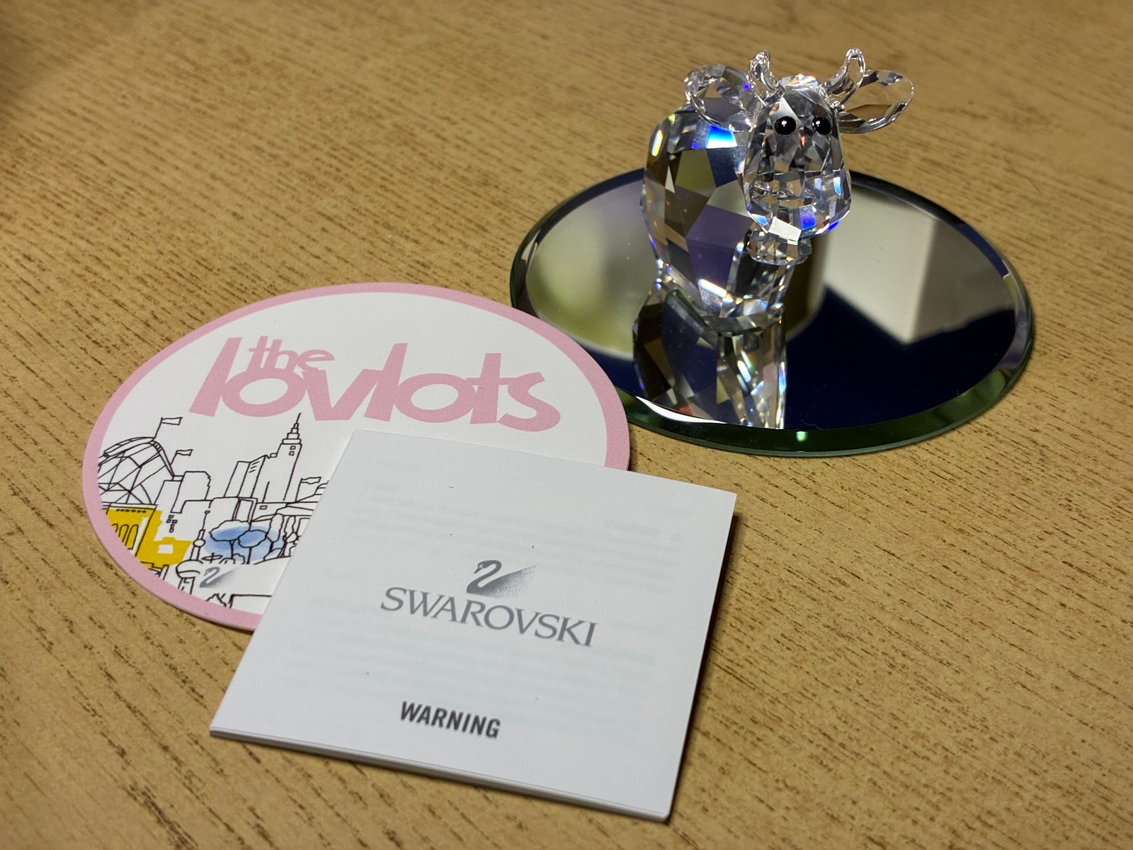 Swarovski Lovelots Missy Mo Cow Small Clear Pioneers 832180 RETIRED MIB w/ Cert