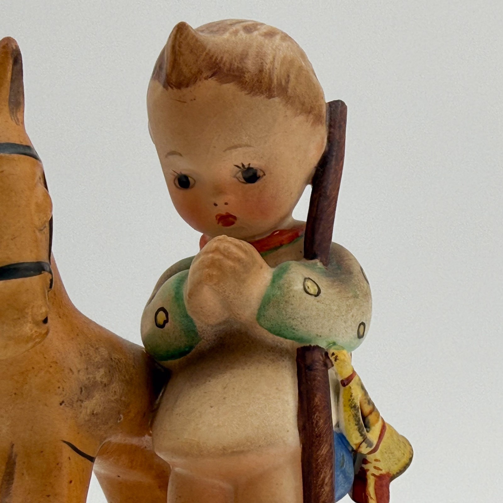 Hummel Figurine #20 Prayer Before Battle 4.5″ TMK1 Made in US Zone Boy Horse