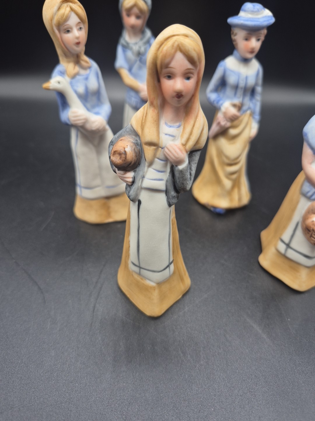 Vtg Ucago Country Woman Figurine Collection Set Of 6