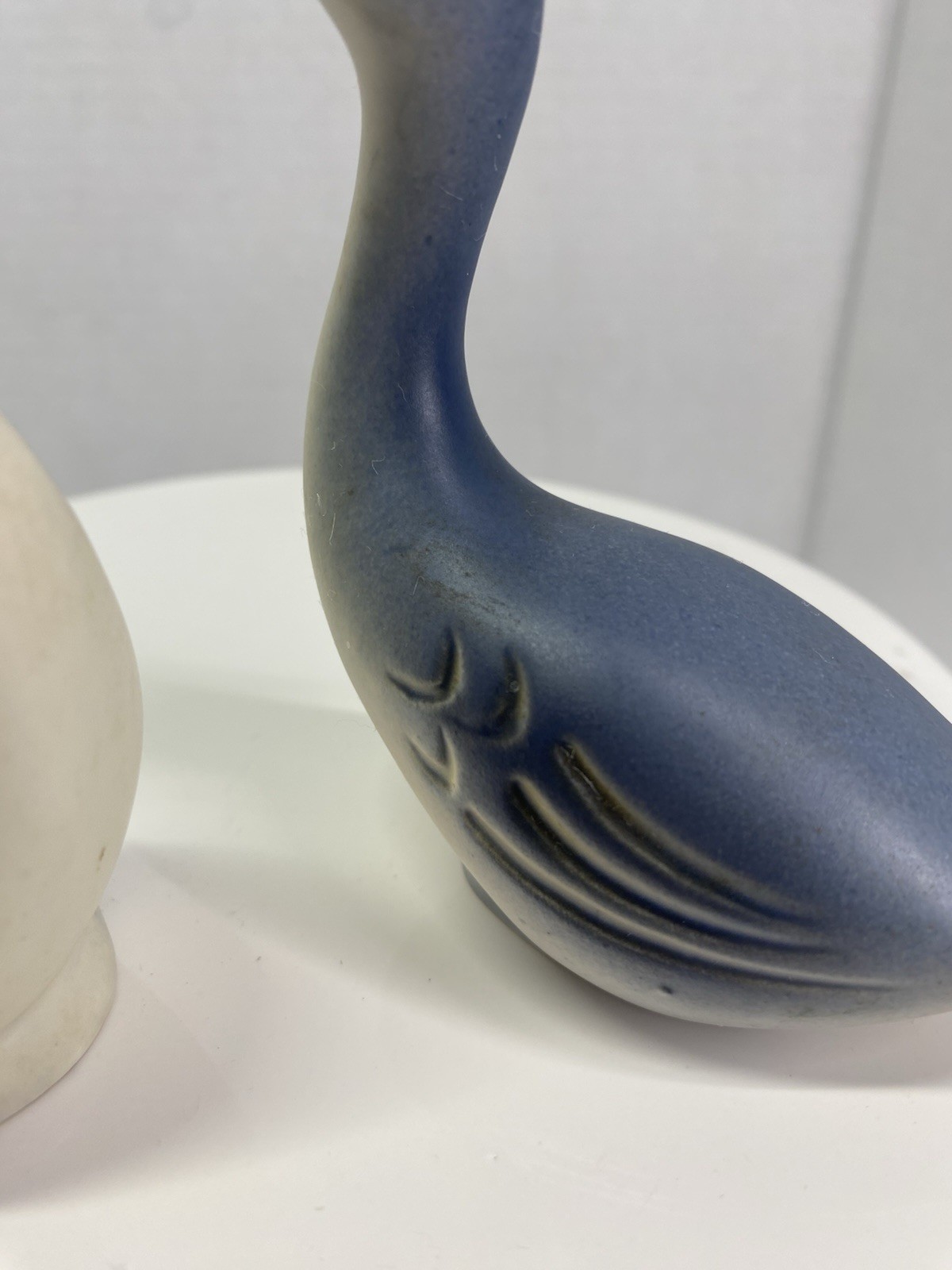 Vintage Geese Ceramic Matte Glaze Figurines Made In USA 4 Inch