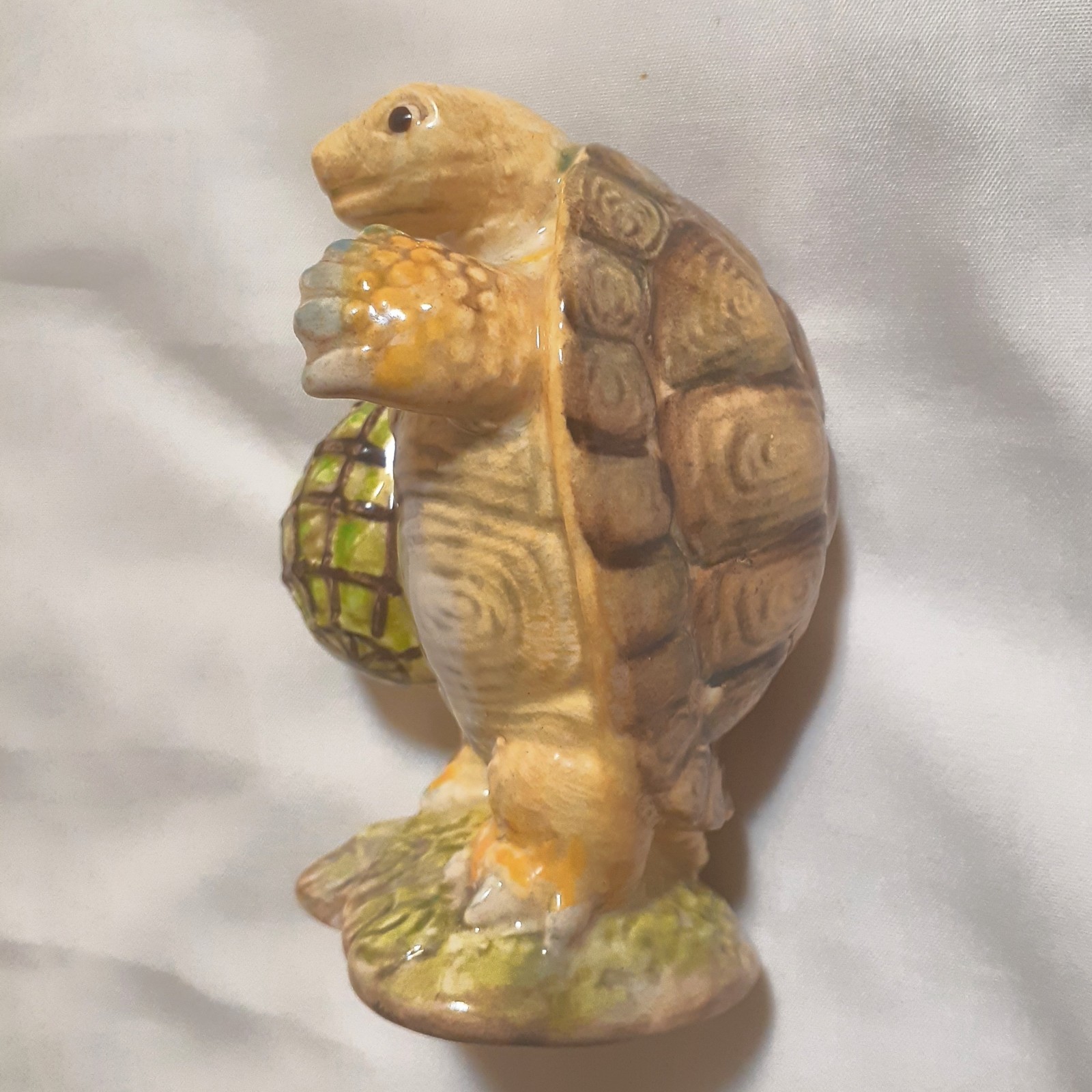 Beatrix Potter Mr Alderman Ptolemy Figurine Beswick England F Warne Tortoise