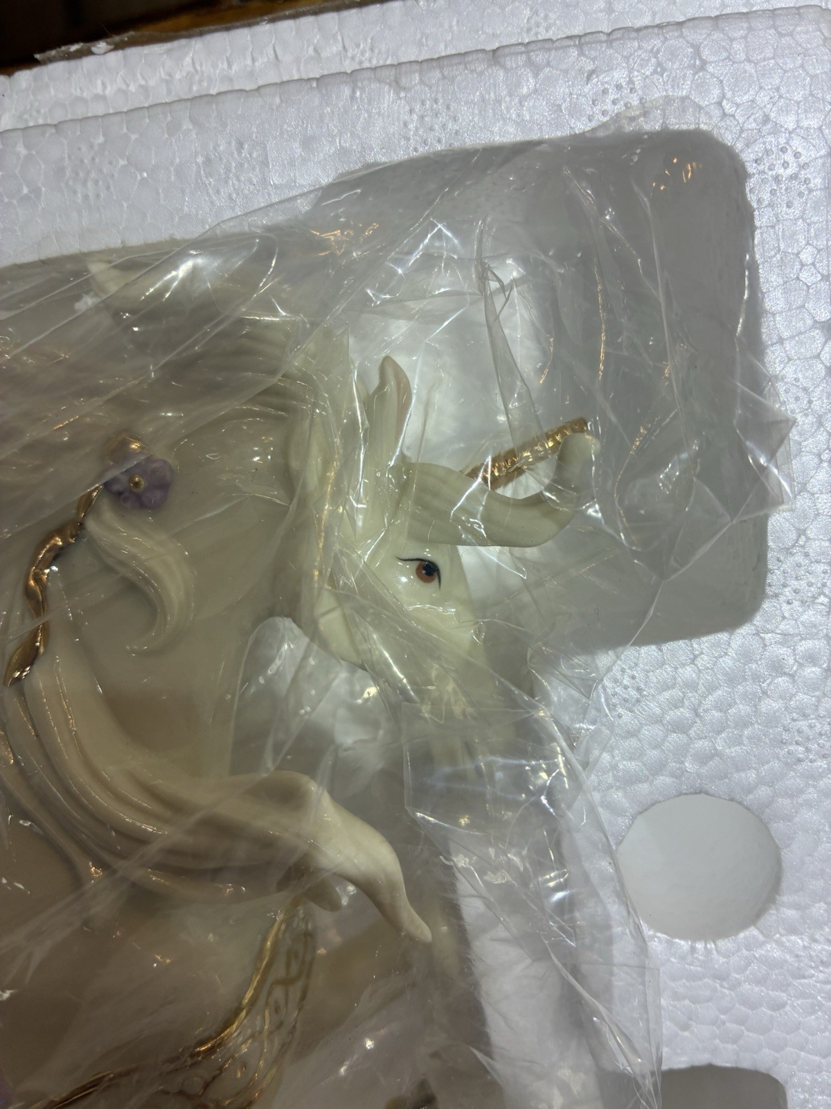 Lenox “Leap of the Unicorn” Figurine Collectible Porcelain 24k Gold Accent #4336