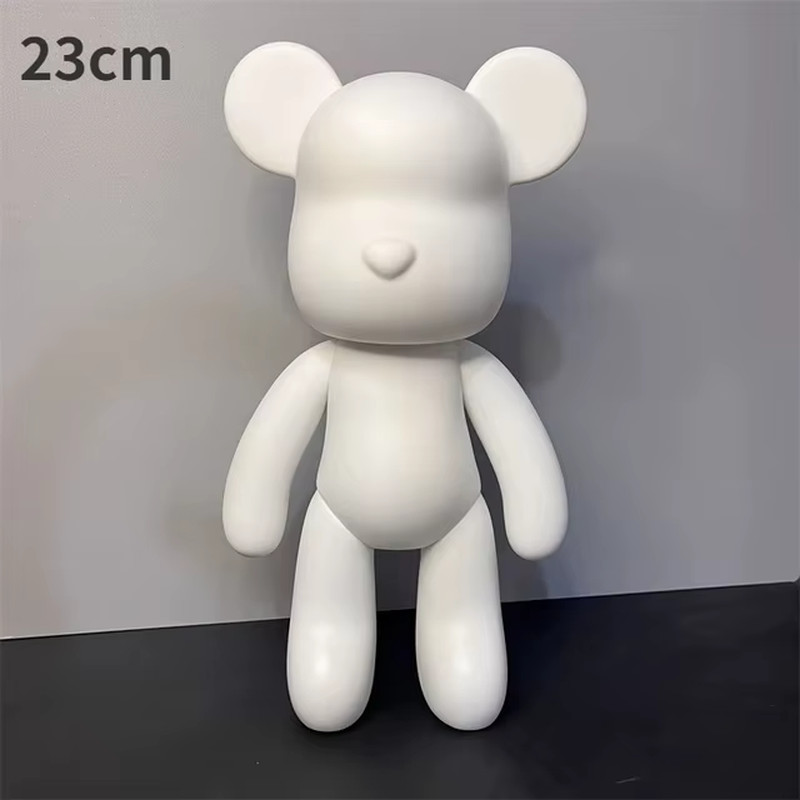 DIY Fluid Bear Sculpture Handmade Bearbrick Doll Ornaments Violent Bear Graffiti