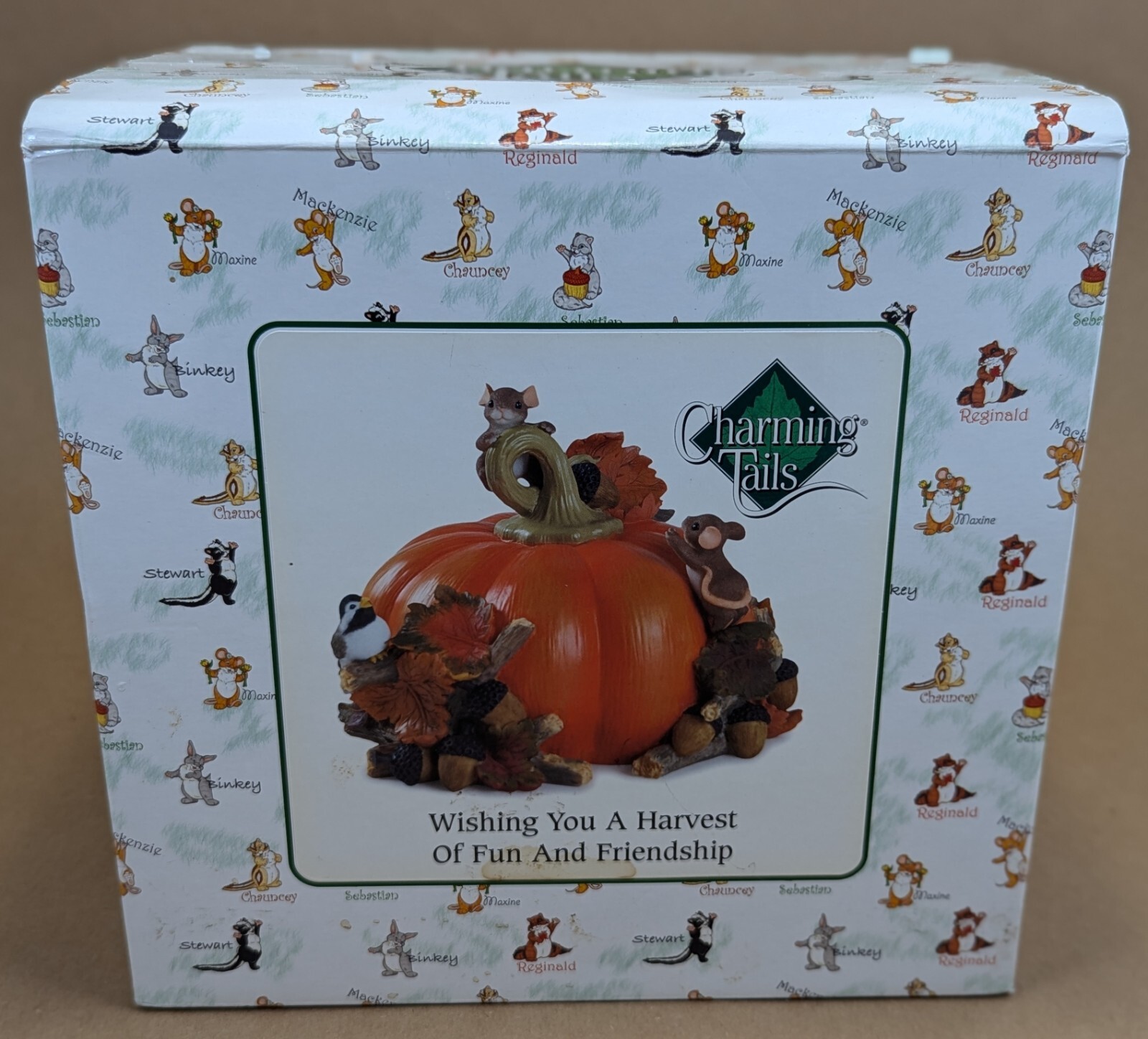2006 CHARMING TAILS WISHING YOU HARVEST OF FUN & FRIENDSHIP 98/540 FITZ & FLOYD