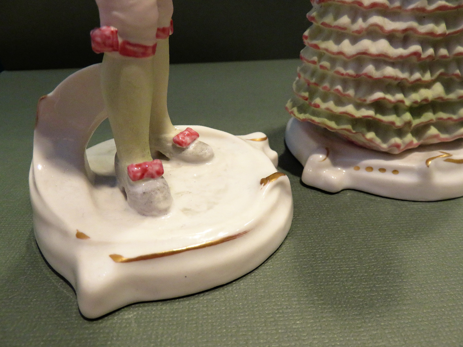 Boy & Girl Elizabethan Ceramic Figurines. CPH Art Products. Matte & Glaze Finish