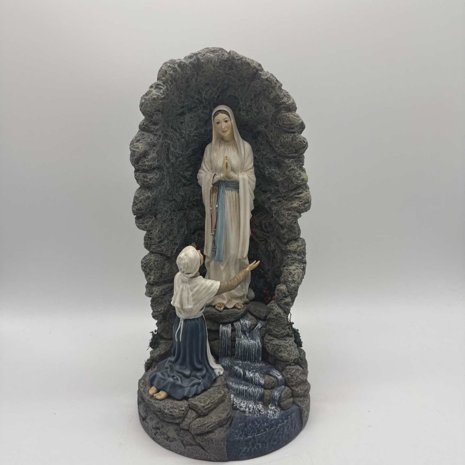 Danbury Mint Miracle at Lourdes Statue Grotto Figure Our Lady of Lourdes