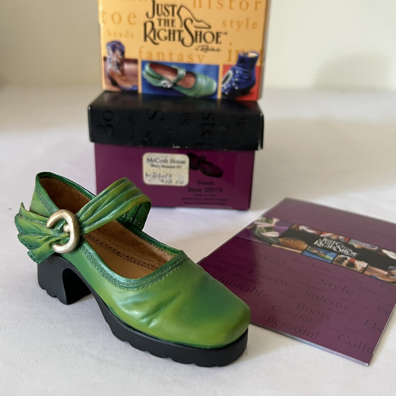 Just The Right Shoe ‘Treads’ Item 25078 W/ Original Box