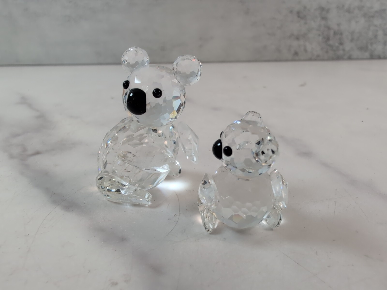 Swarovski Crystal Koala Set 1.75″ Medium & 1.25″ Mini