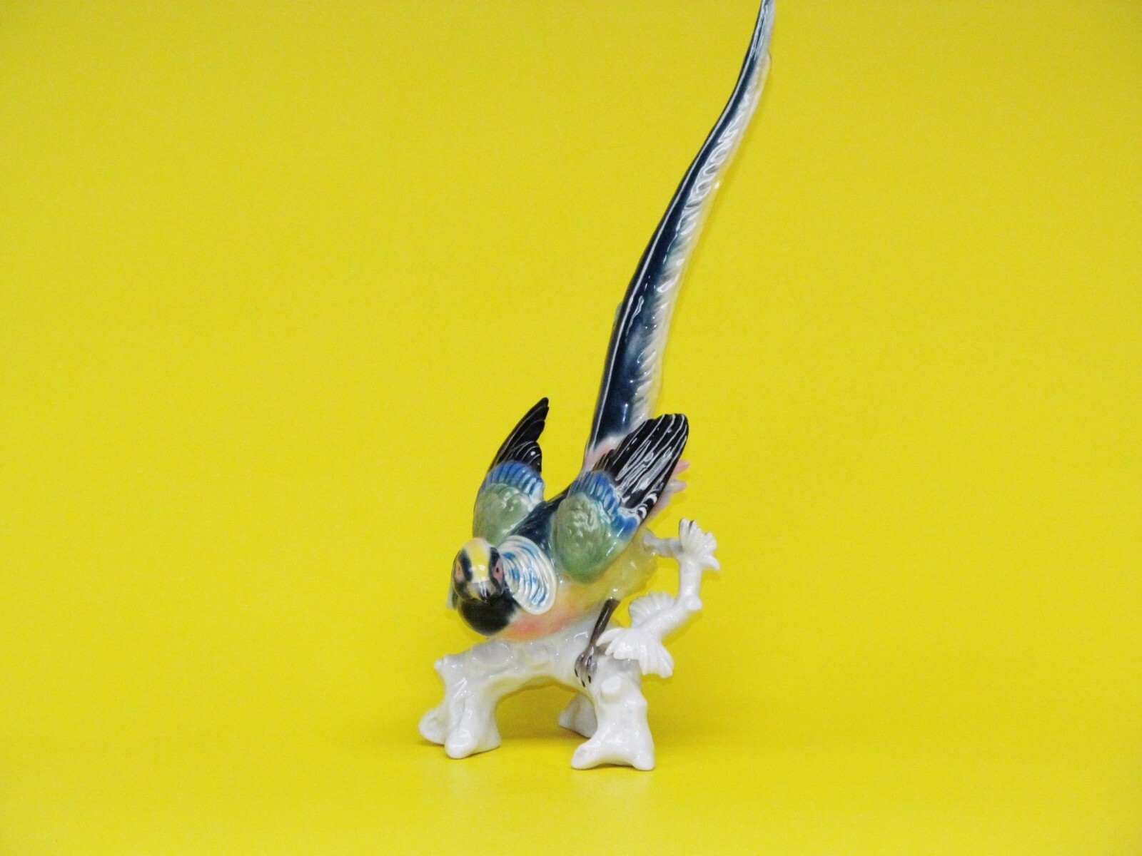 Antique 1900-1919 Rare porcelain Bird figurine Karl Ens From Germany. 10″Height