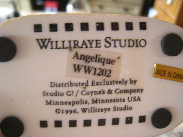 Williraye Studio G 1996 ANGELIQUE ANGEL WITH STAR AND CANDLE WW1202 NO BOX