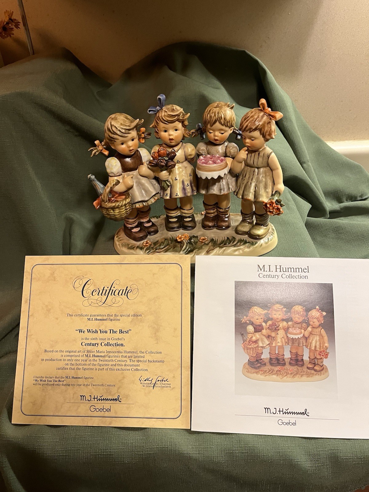 MI HUMMEL- We Wish You The Best Four Hummel Sisters # 600 TM7, 8 1/4 “ By 9 1/2”