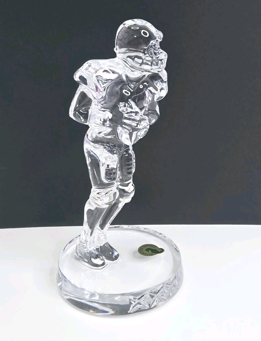 Waterford Crystal Football Player Sculpture Figurine 7.75″ Sports Figurine