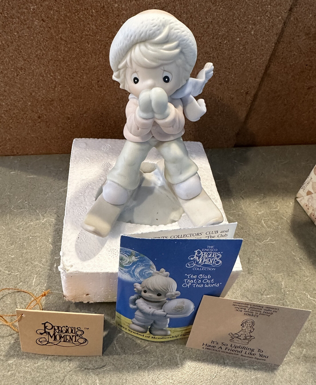 Precious Moments Figurine “It’s So Uplifting To Have A Friend Like You” #524905